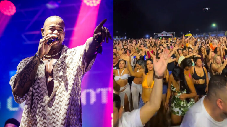 Show de Léo Santana reúne mais de 20 mil pessoas na Praia do Tiradentes, em Itupiranga